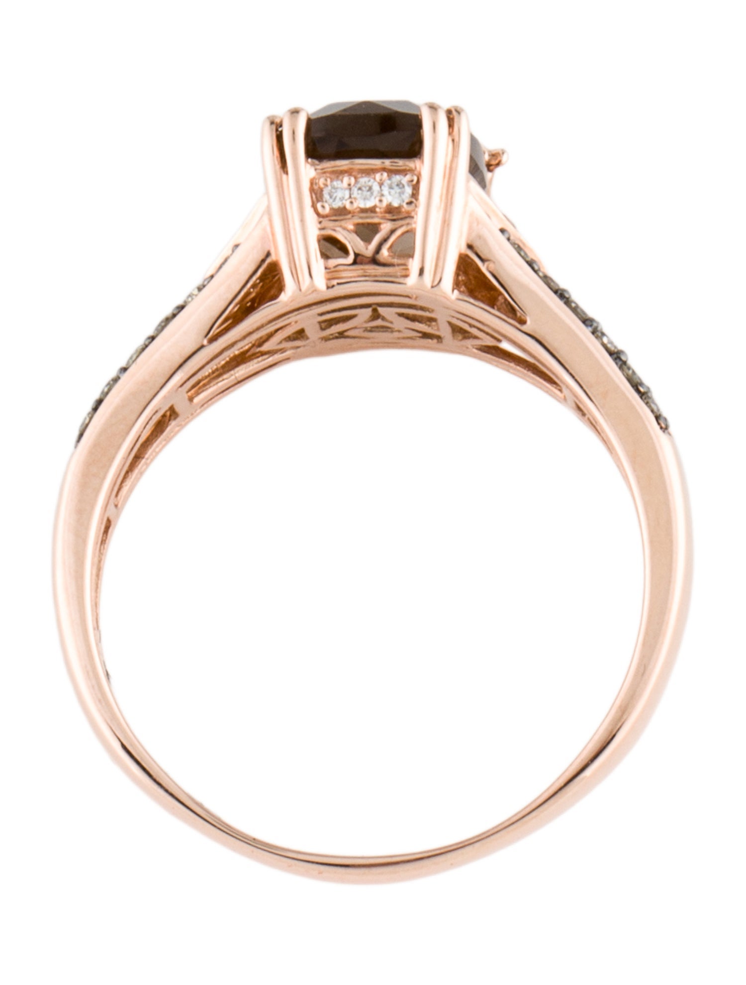 Le Vian 14K Smoky Quartz & Diamond Cocktail Ring